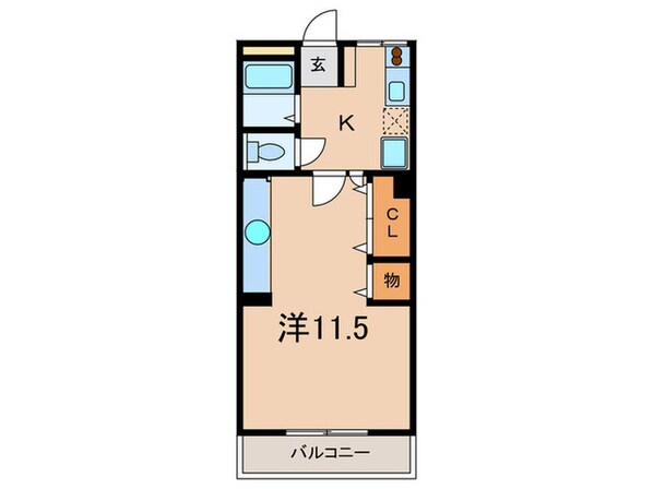 クラウンマンションの物件間取画像